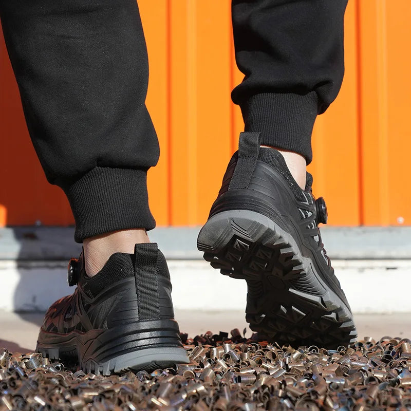 Men’s Steel Toe Safety Shoes Lightweight Work Hiking Sneakers