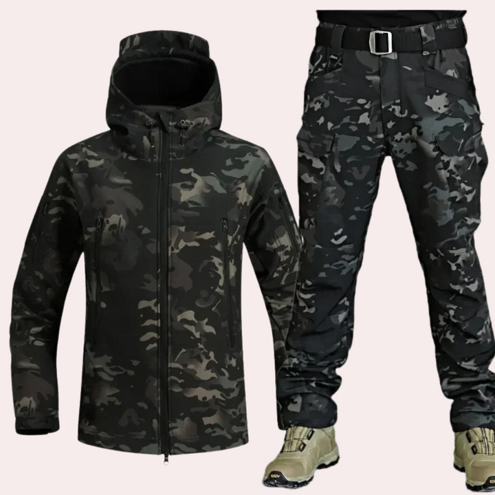 Men’s Two-Piece Outdoor Cargo Set – Tailored Jacket &amp; Matching Trousers