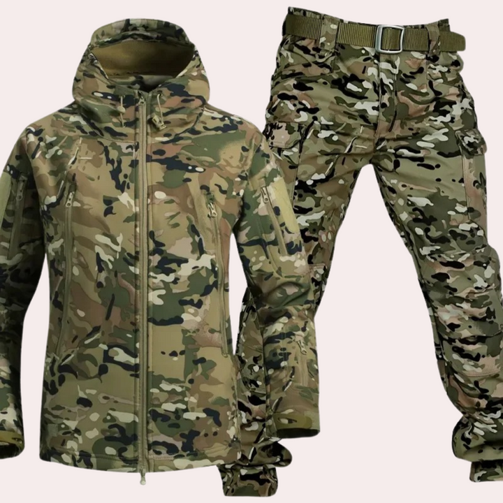 Men’s Two-Piece Outdoor Cargo Set – Tailored Jacket &amp; Matching Trousers