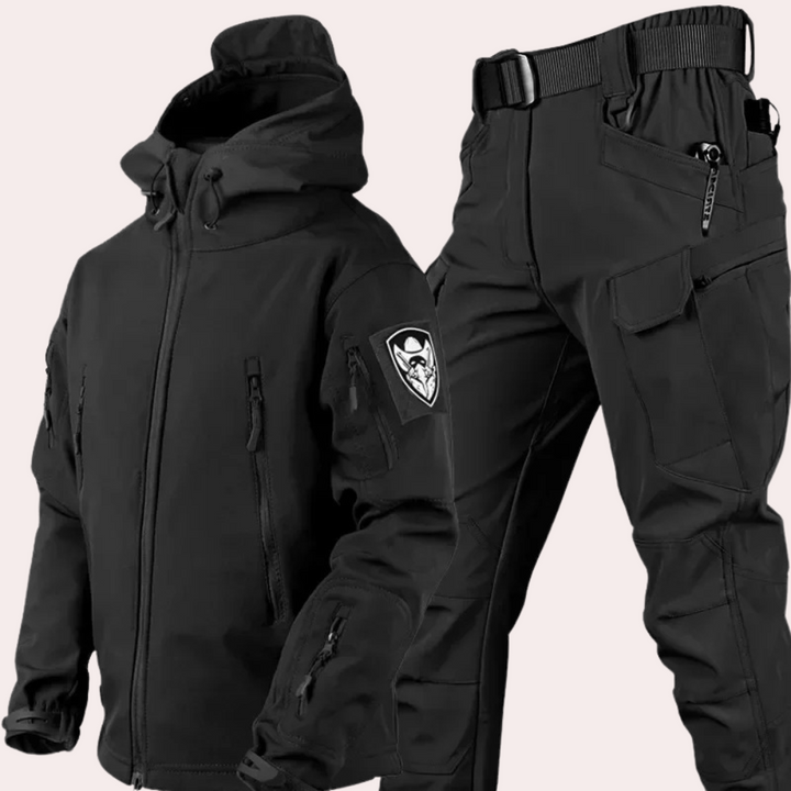 Men’s Two-Piece Outdoor Cargo Set – Tailored Jacket &amp; Matching Trousers