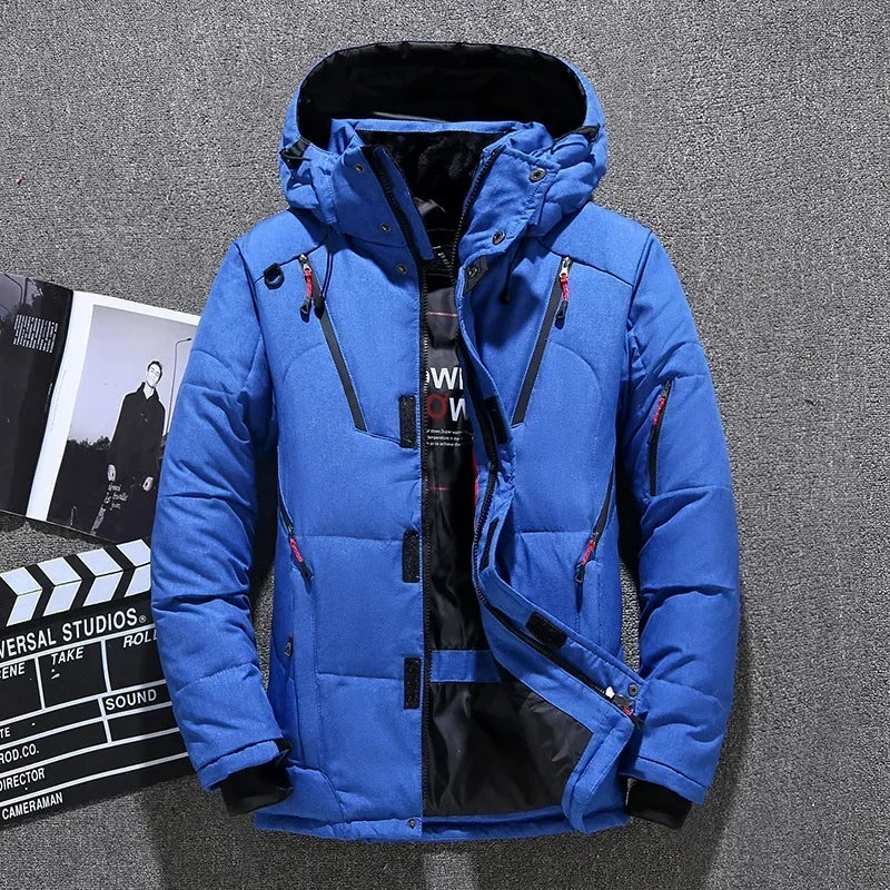 Arvid Men’s Waterproof Winter Set – Warm Puffer Jacket &amp; Tactical Pants | 2-Piece Outdoor Suit