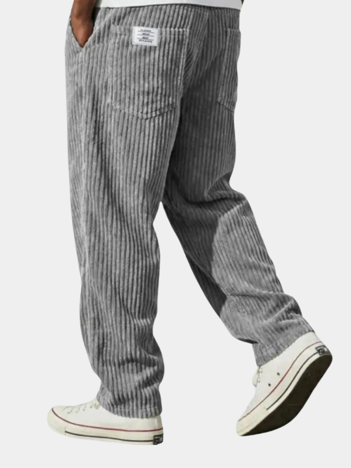 Men’s Casual Loose Fit Pants Relaxed Waist Everyday Trousers