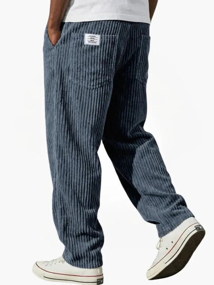 Men’s Casual Loose Fit Pants Relaxed Waist Everyday Trousers