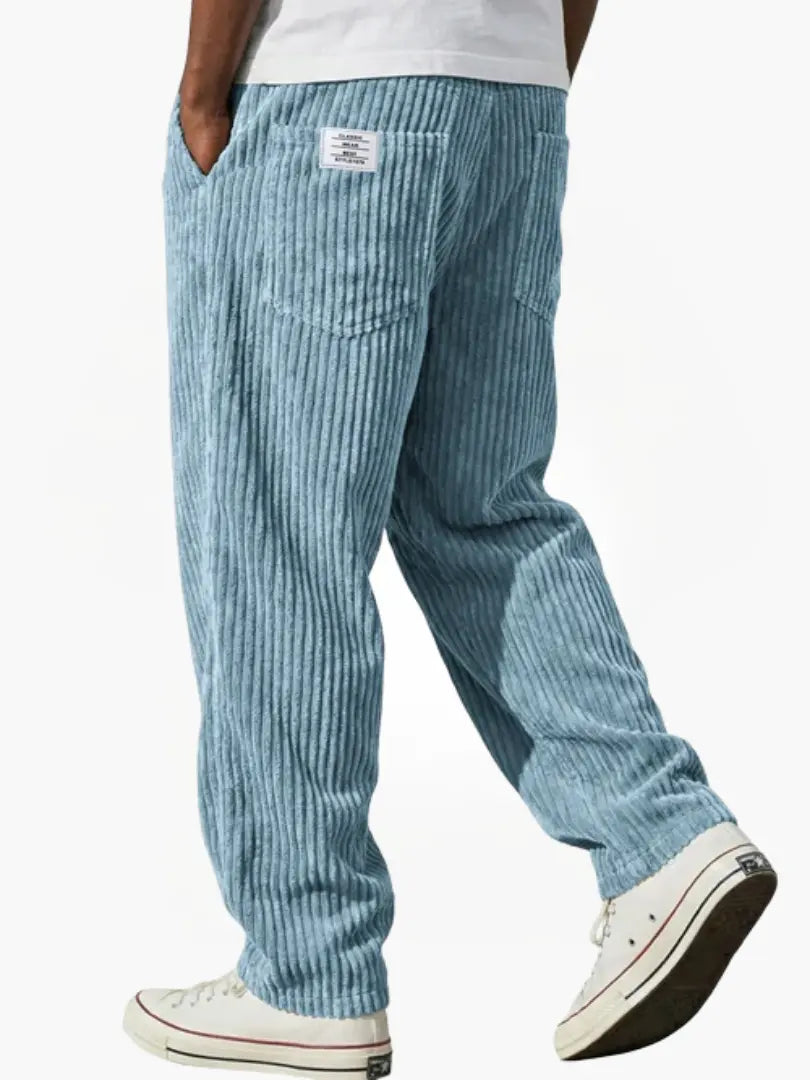 Men’s Casual Loose Fit Pants Relaxed Waist Everyday Trousers