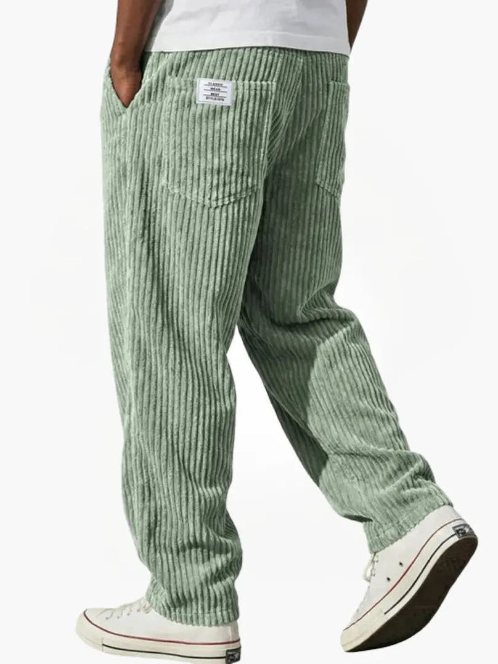 Men’s Casual Loose Fit Pants Relaxed Waist Everyday Trousers
