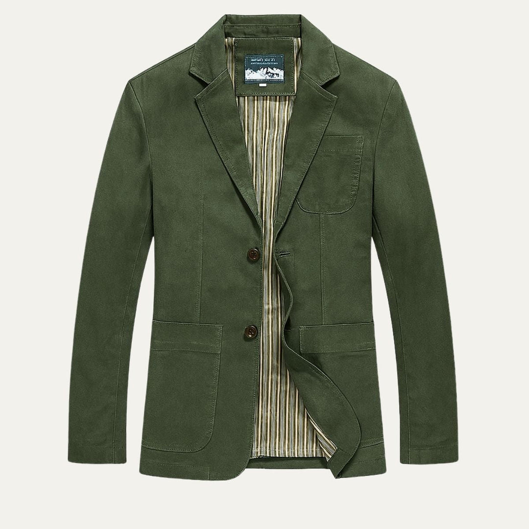 The Reykjavik Men’s Cotton Blazer Style Windbreaker with Pockets