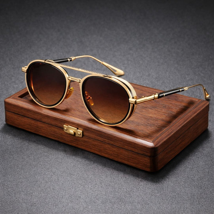 Iconic Round Shades Uv400 Protection Classic Sunglasses