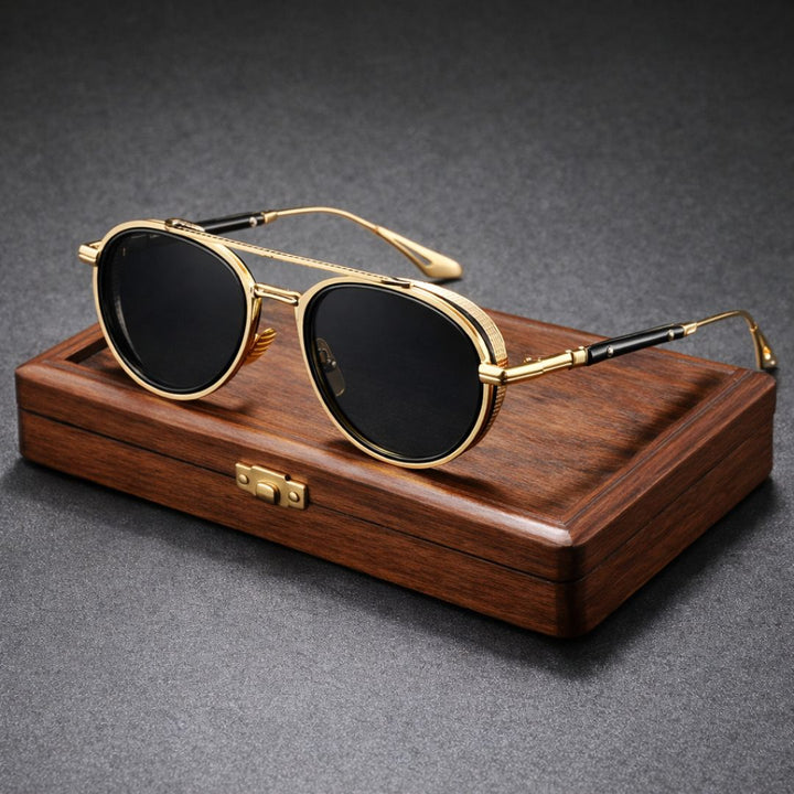Iconic Round Shades Uv400 Protection Classic Sunglasses