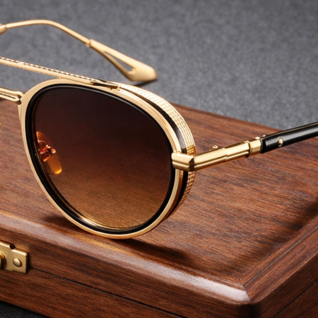 Iconic Round Shades Uv400 Protection Classic Sunglasses