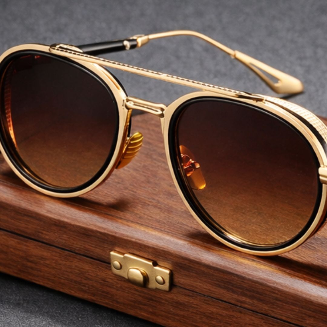 Iconic Round Shades Uv400 Protection Classic Sunglasses