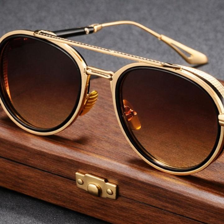 Iconic Round Shades Uv400 Protection Classic Sunglasses