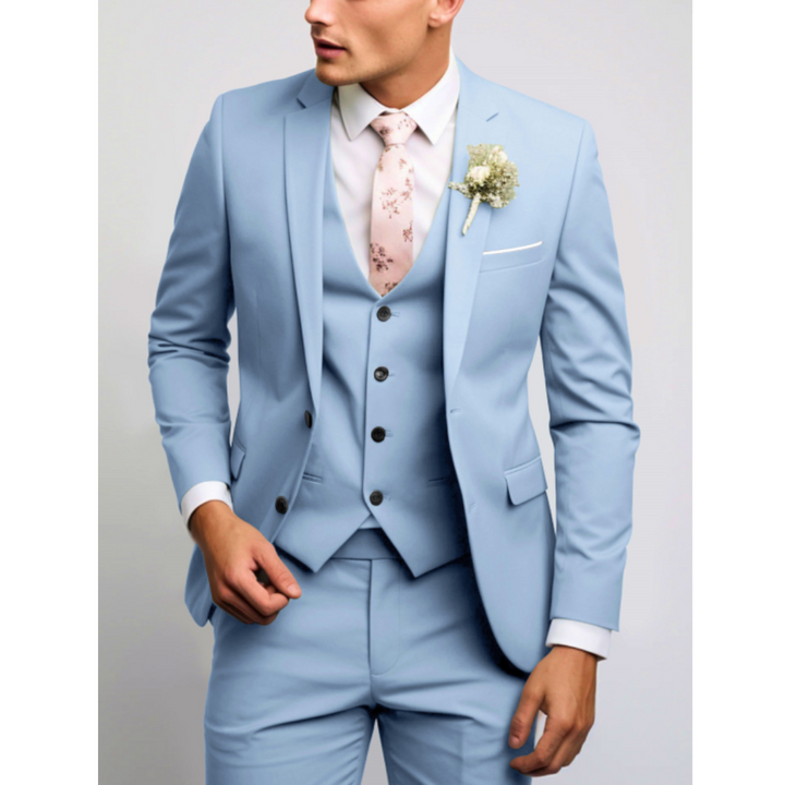 Slim Fit 3-Piece Wedding Guest Suit for Men | Formal &amp; Modern