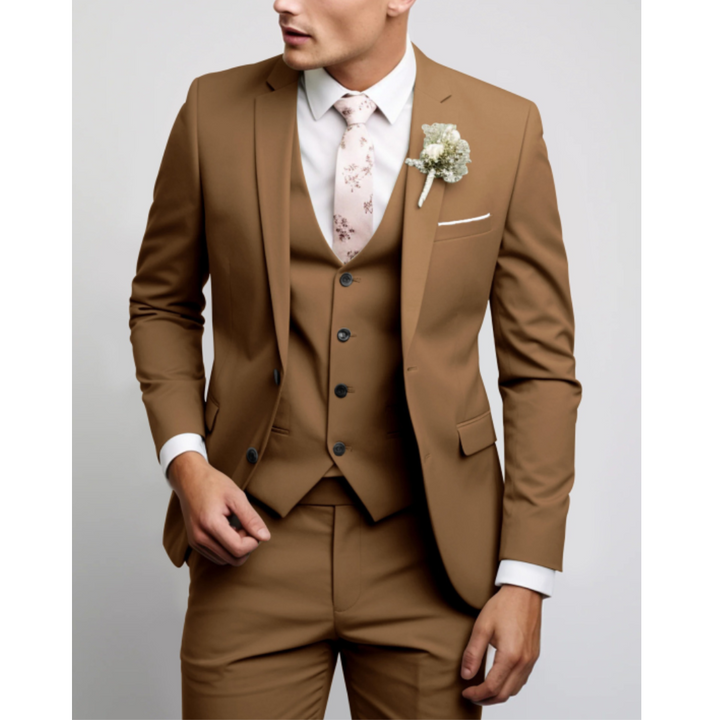 Slim Fit 3-Piece Wedding Guest Suit for Men | Formal &amp; Modern