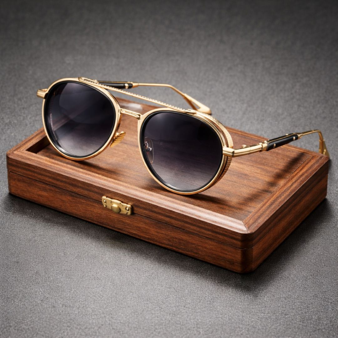 Iconic Round Shades Uv400 Protection Classic Sunglasses