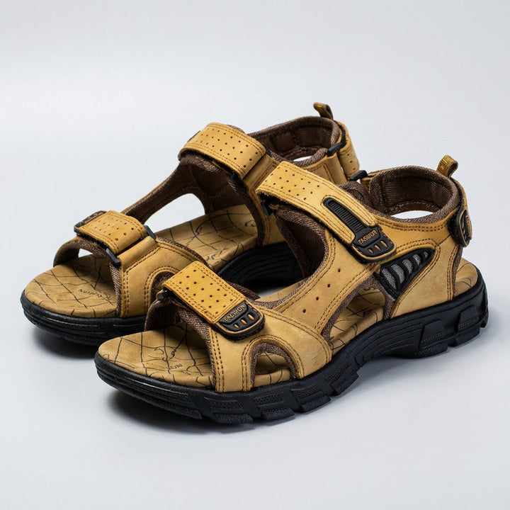 Adjustable Perforated Strap Sandals for Men – Orthopedic Support &amp; Comfort