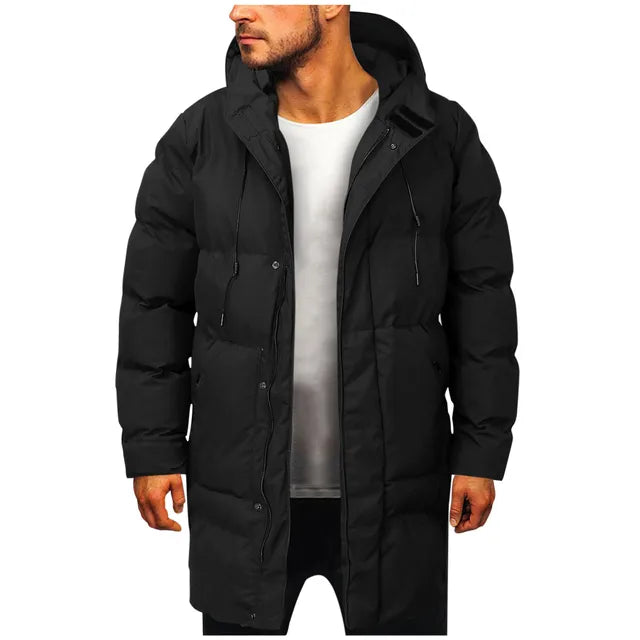 Men’s Long Winter Puffer Coat | Classic Design Jacket