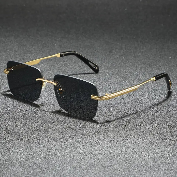 Spraykis | Rimless Square Sunglasses – Tinted Lenses with UV Protection