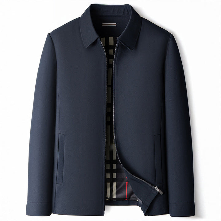 Adolfo Conti Men’s Classic Windbreaker – Lightweight Water-Resistant Jacket