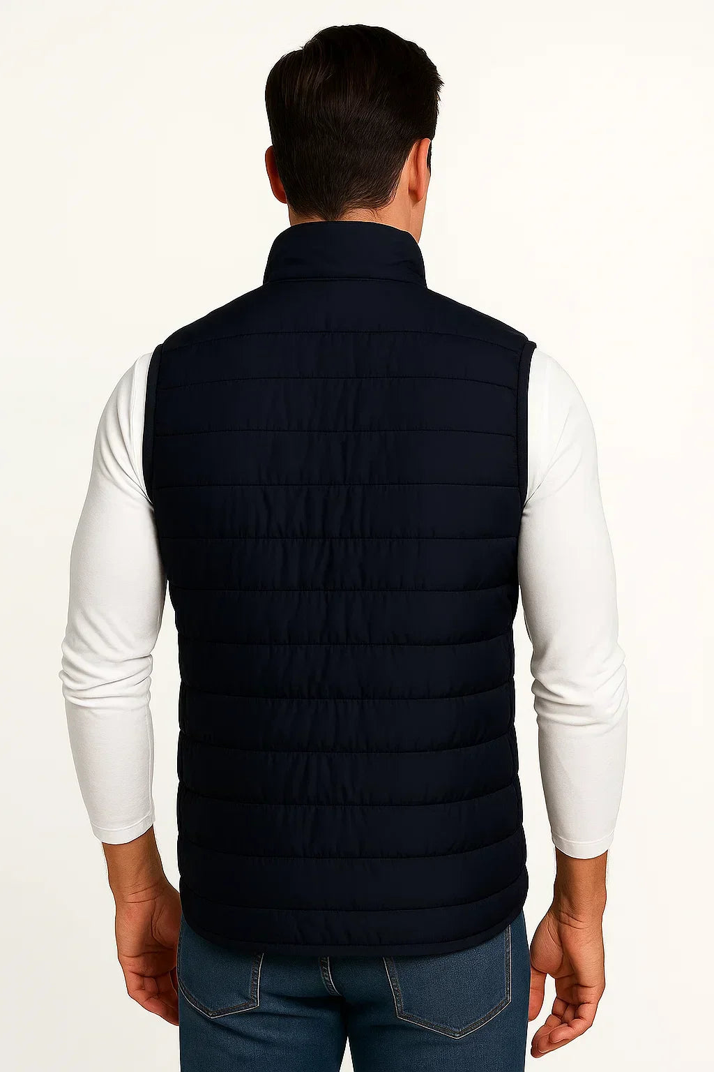 Men’s Lightweight Puffer Vest Sleeveless Quilted Zip Up Jacket