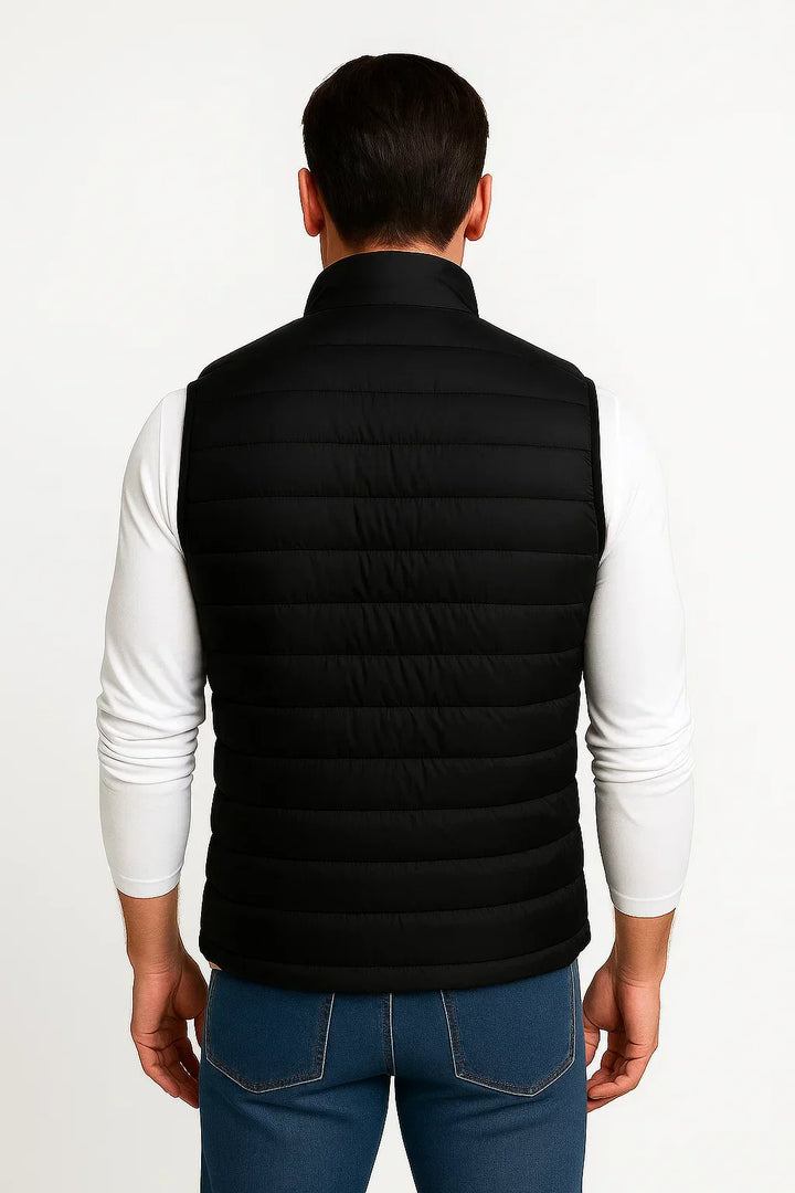 Men’s Lightweight Puffer Vest Sleeveless Quilted Zip Up Jacket