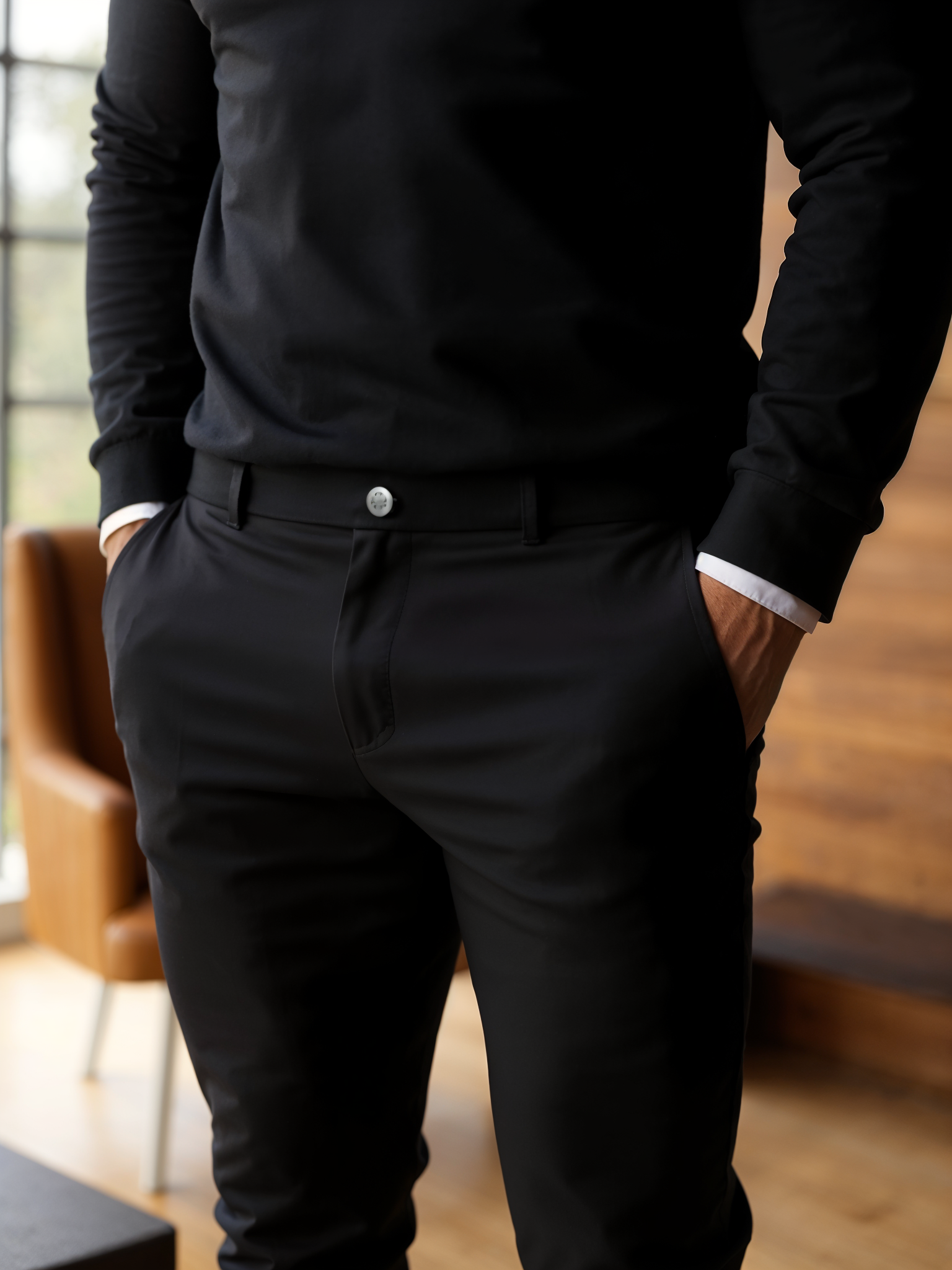 Wrinkle-Free Modern Mobility Trousers