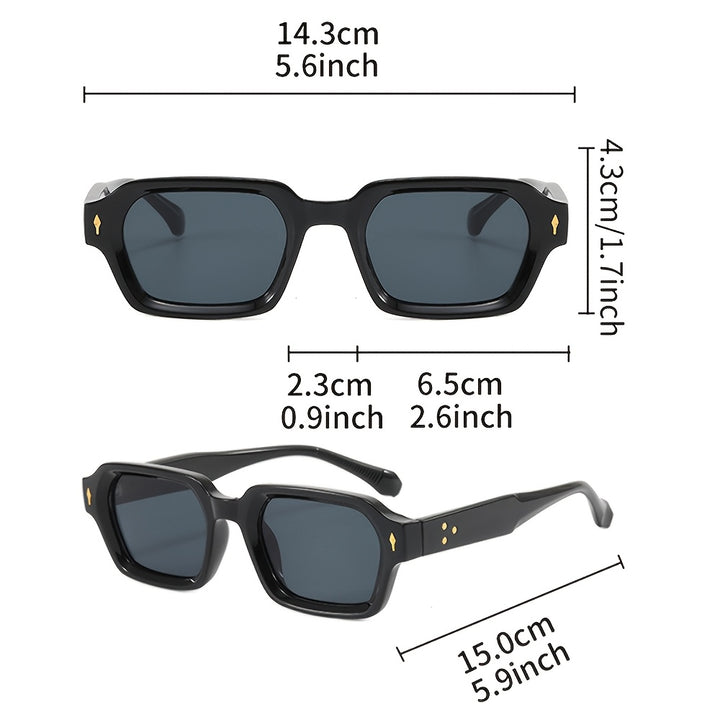 Square Polarized Sunglasses UV Protection Driving Outdoor Eyewear