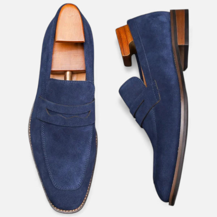 Milvaly | Mens Penny Loafers Leather