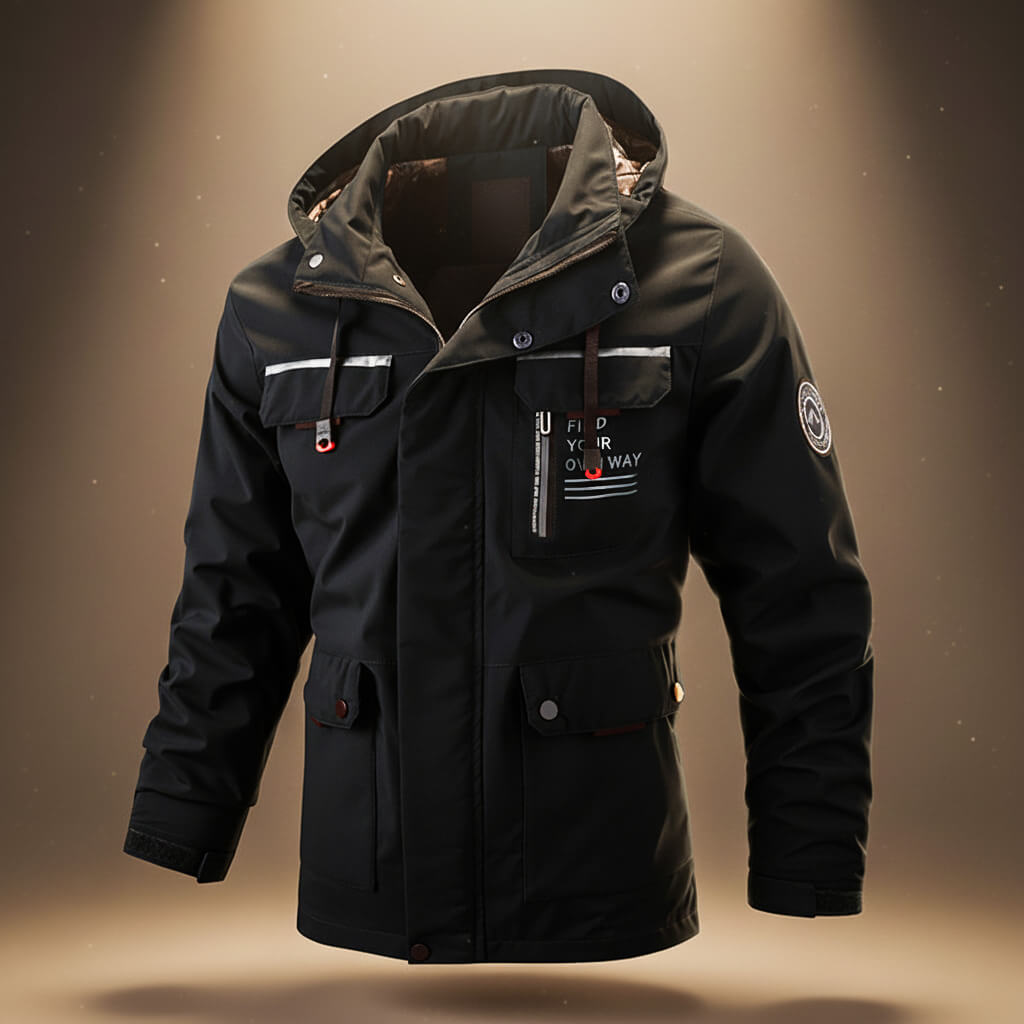 Explorer Hooded Men Winter Jacket
