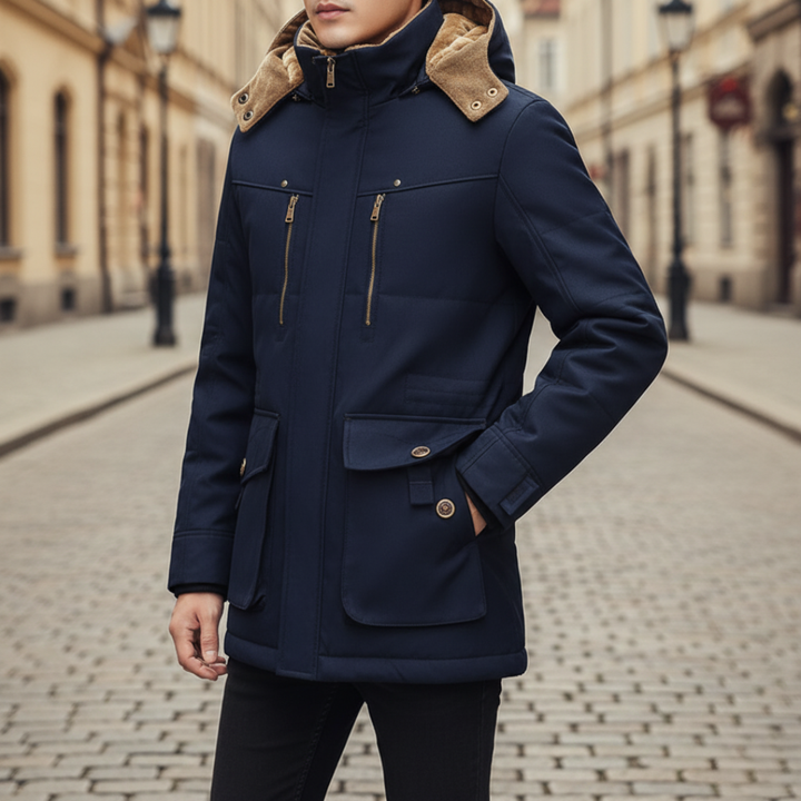 Men’s Winter Hooded Jacket – Warm &amp; Comfortable Coat | Everyday Cold-Weather Wear