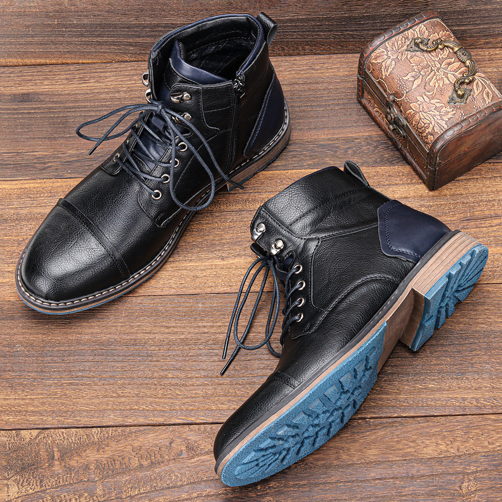 Frontier Leather Boots – Durable Men’s Classic Outdoor Footwear Orthopedic Support