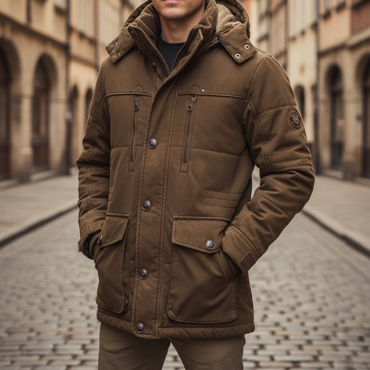 Men’s Winter Hooded Jacket – Warm &amp; Comfortable Coat | Everyday Cold-Weather Wear