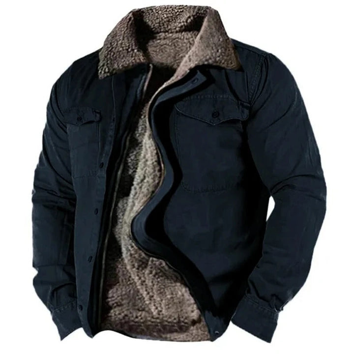 Men’s Button-Up Winter Jacket