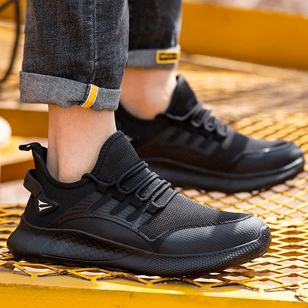 Men’s Safety Work Shoes Steel Toe Lightweight Non Slip Sneakers