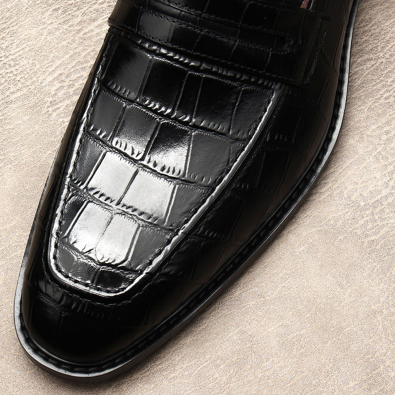 Men’s Crocodile Men Pattern Leather Loafers – Elegant, Durable &amp; Comfortable