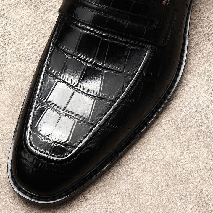 Men’s Crocodile Men Pattern Leather Loafers – Elegant, Durable &amp; Comfortable
