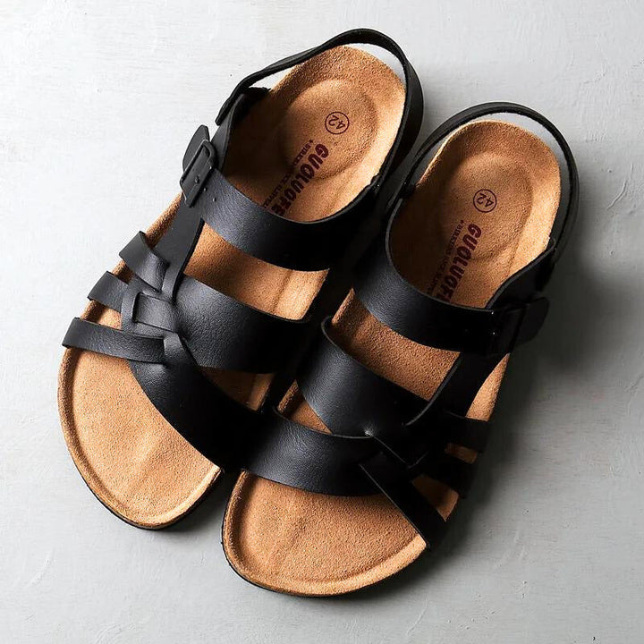 Charleston Leather Sandals Support Buckle