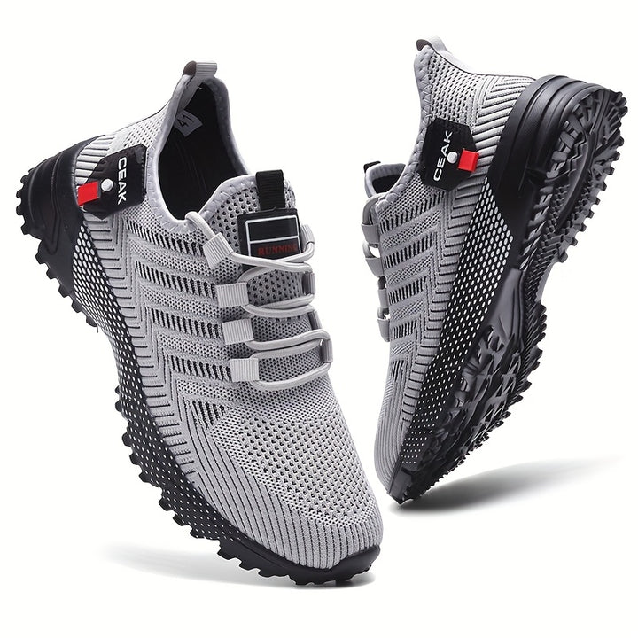 Men’s Athletic Running Shoes Lightweight Slip On Sports Sneakers