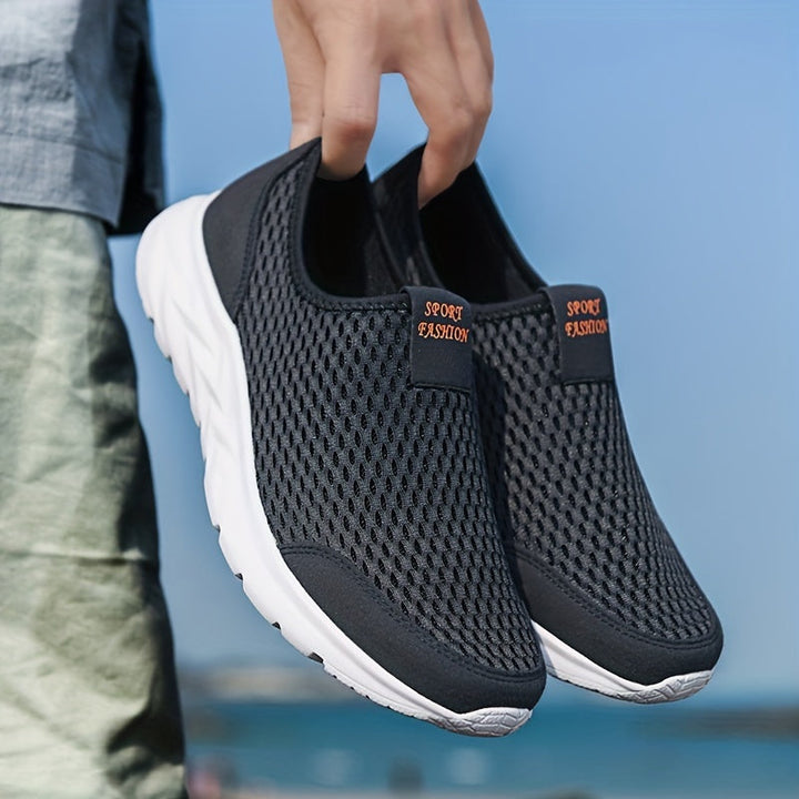 Men’s Slip On Walking Shoes Lightweight Breathable Casual Sneakers