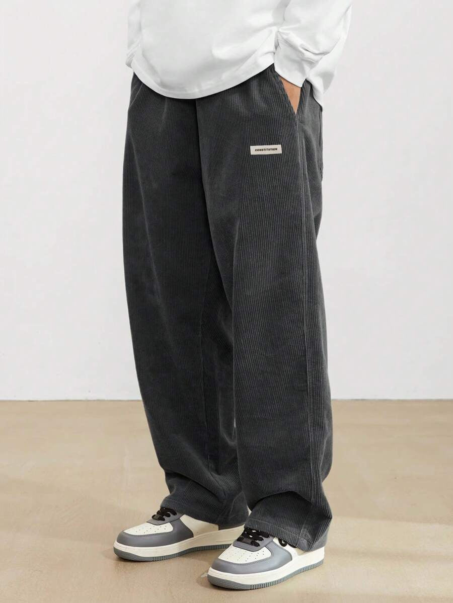 Men’s Corduroy Pants – Loose Fit Trousers | Soft, Comfortable
