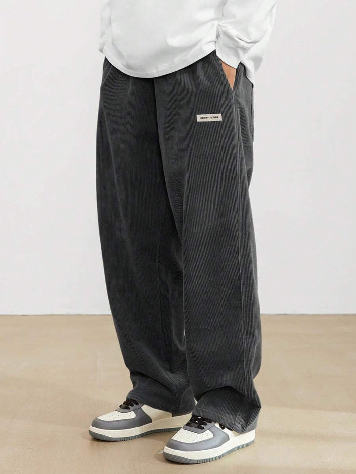 Men’s Corduroy Pants – Loose Fit Trousers | Soft, Comfortable