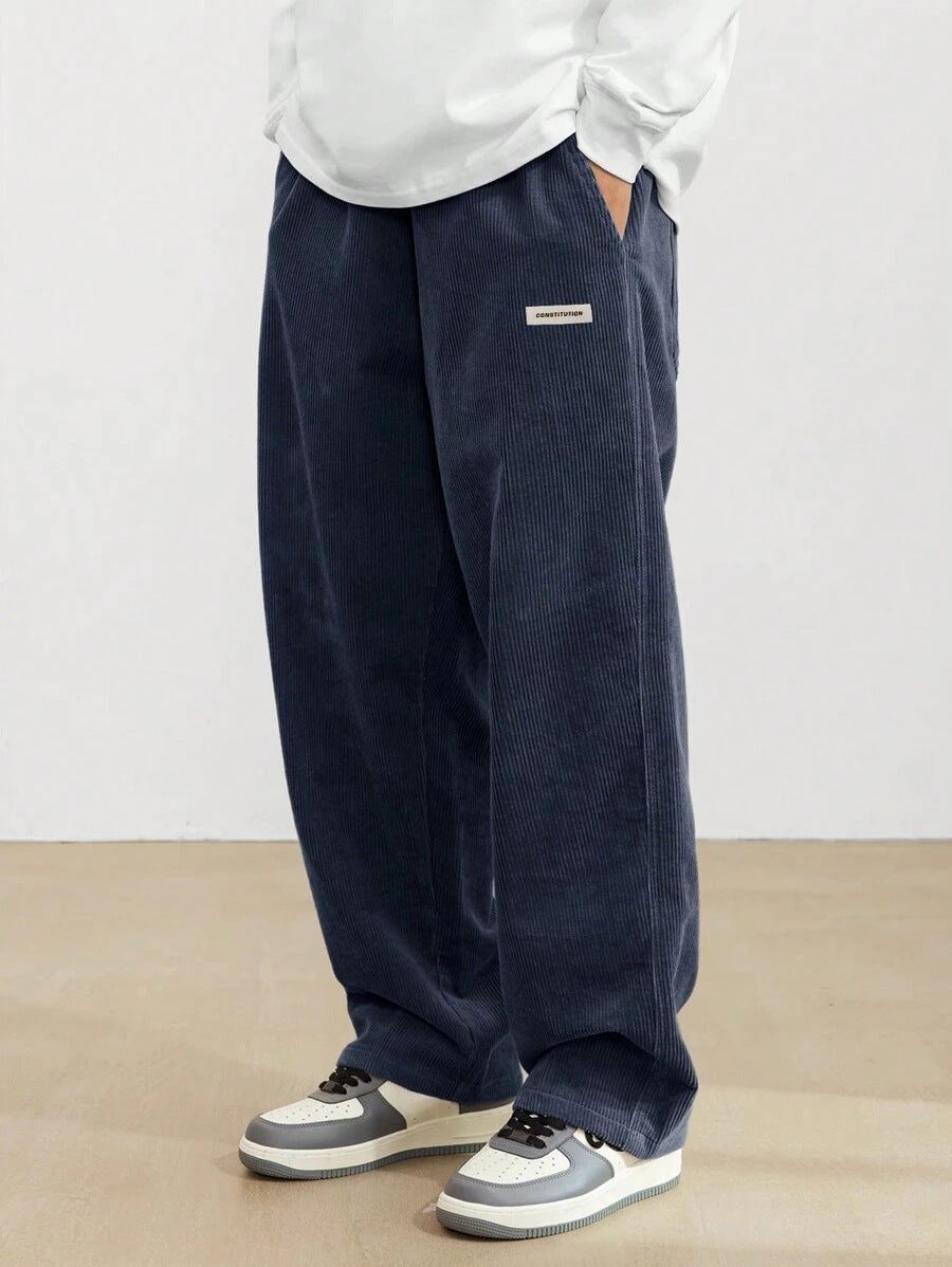 Men’s Corduroy Pants – Loose Fit Trousers | Soft, Comfortable