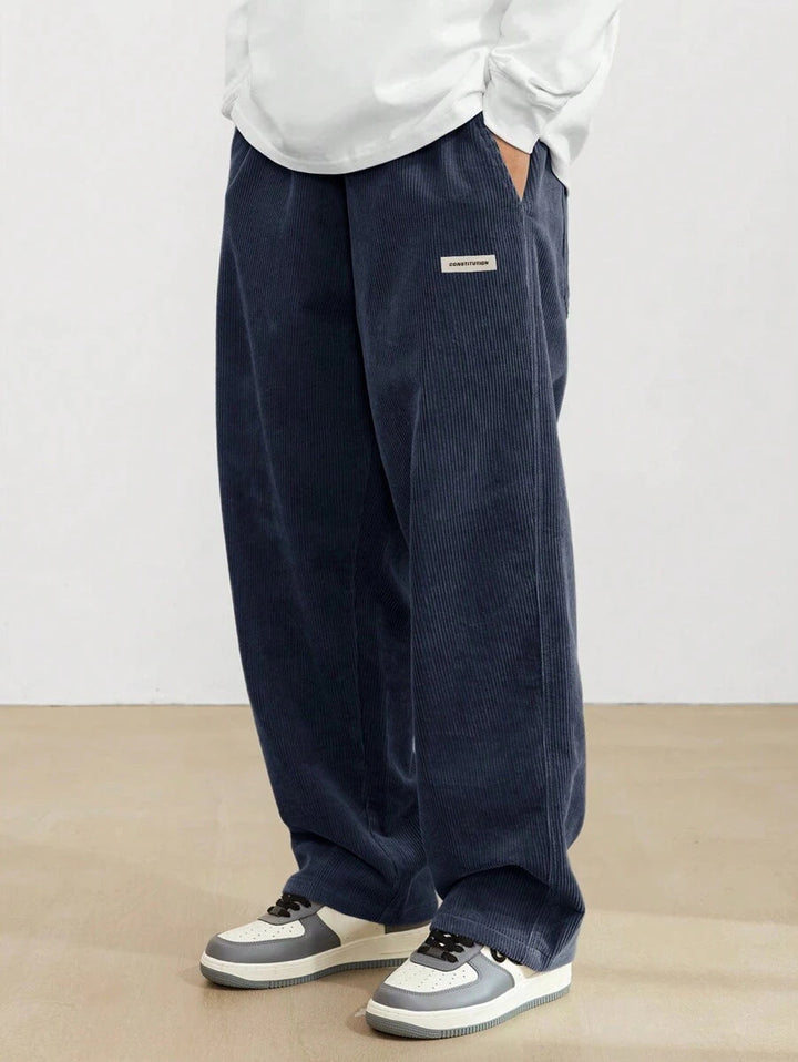 Men’s Corduroy Pants – Loose Fit Trousers | Soft, Comfortable