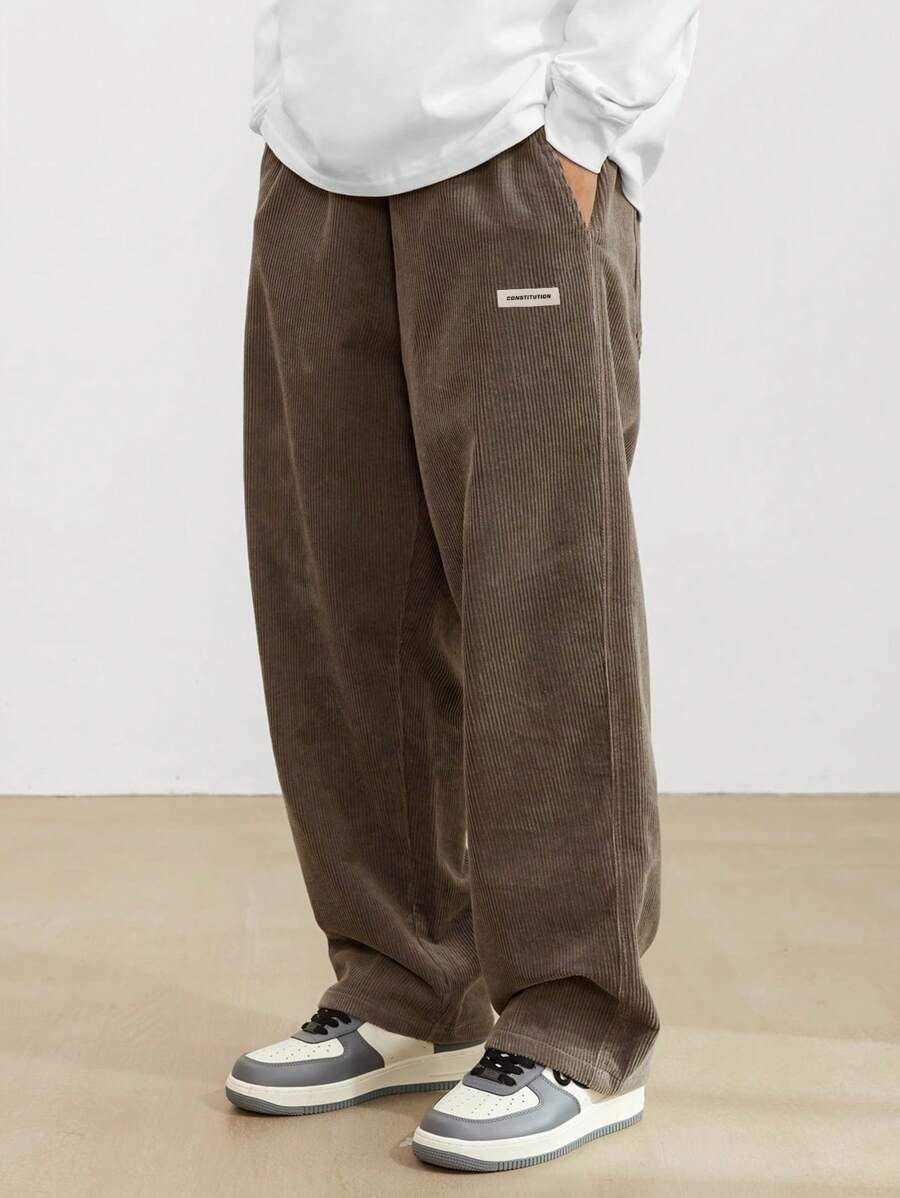 Men’s Corduroy Pants – Loose Fit Trousers | Soft, Comfortable