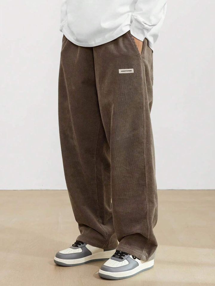 Men’s Corduroy Pants – Loose Fit Trousers | Soft, Comfortable