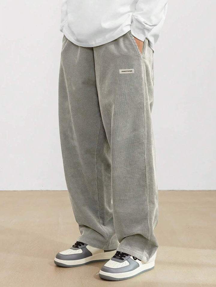 Men’s Corduroy Pants – Loose Fit Trousers | Soft, Comfortable