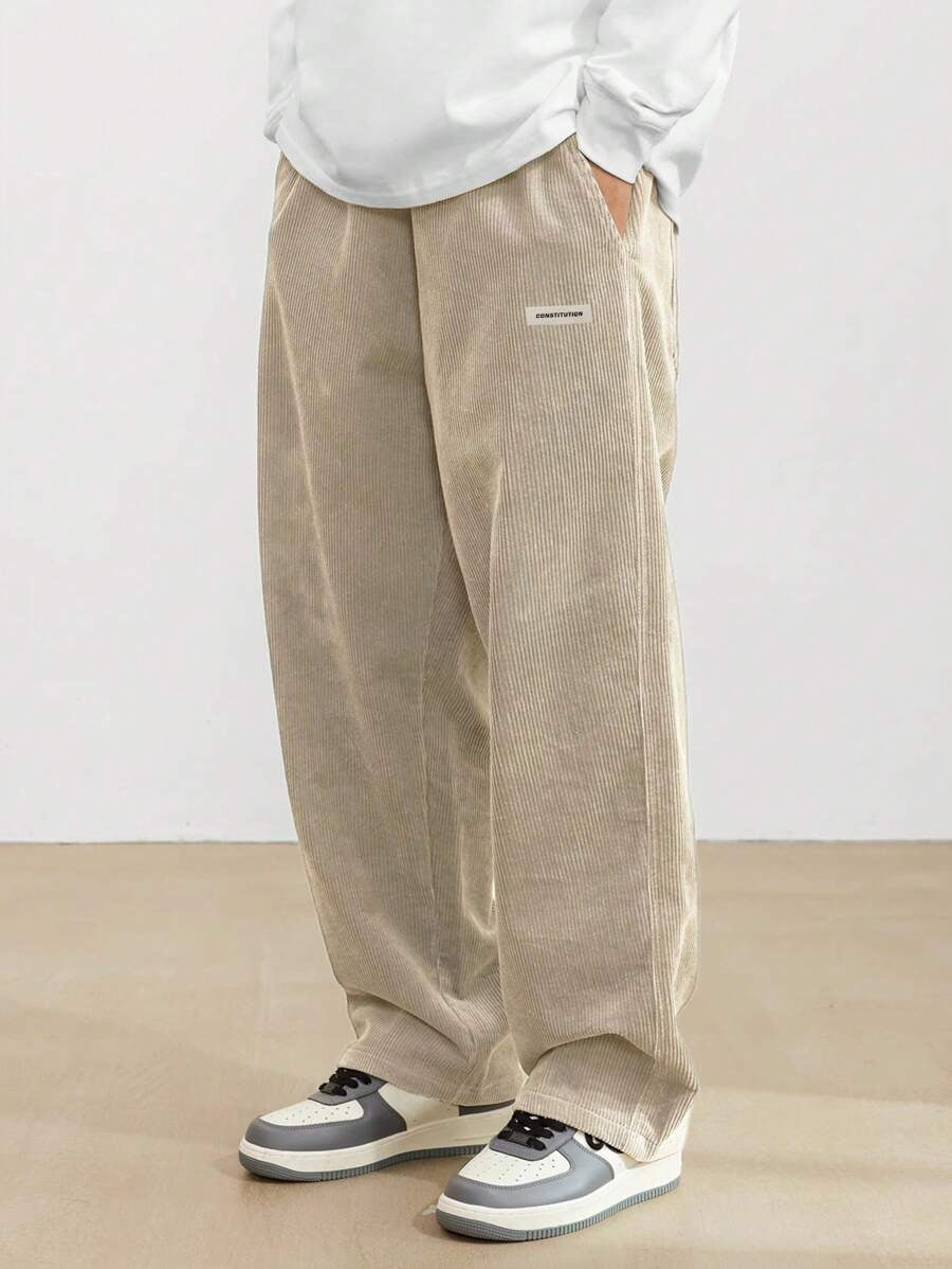 Men’s Corduroy Pants – Loose Fit Trousers | Soft, Comfortable
