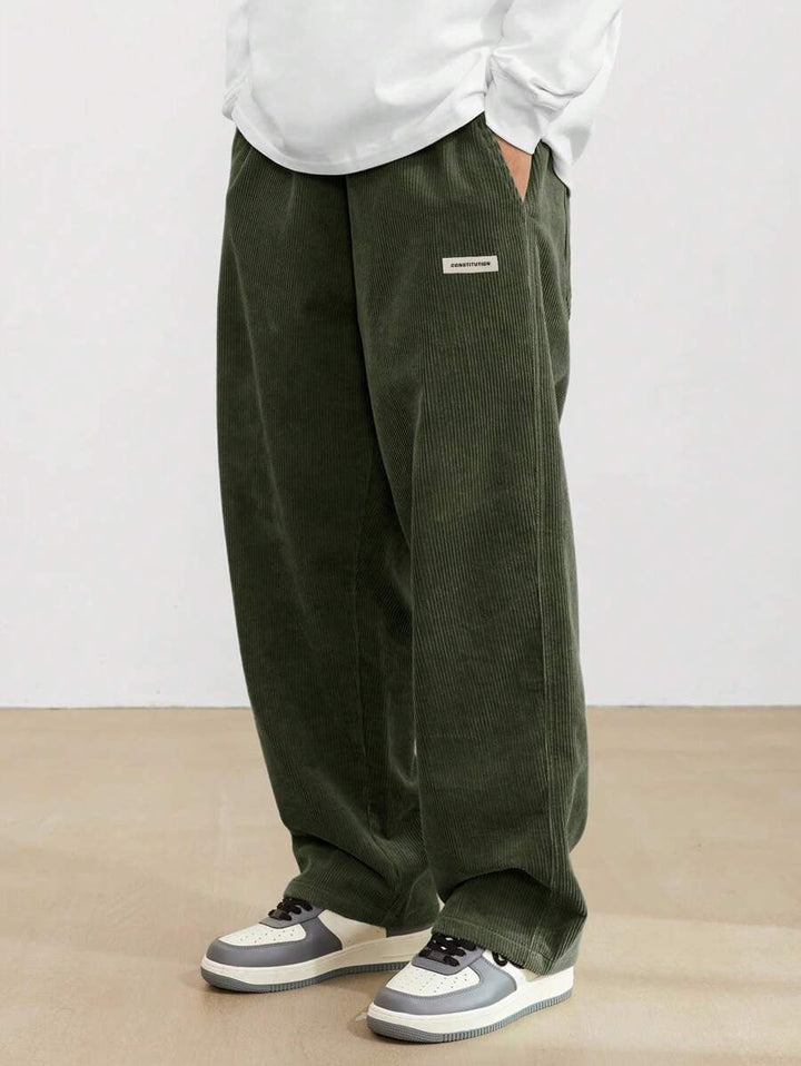 Men’s Corduroy Pants – Loose Fit Trousers | Soft, Comfortable