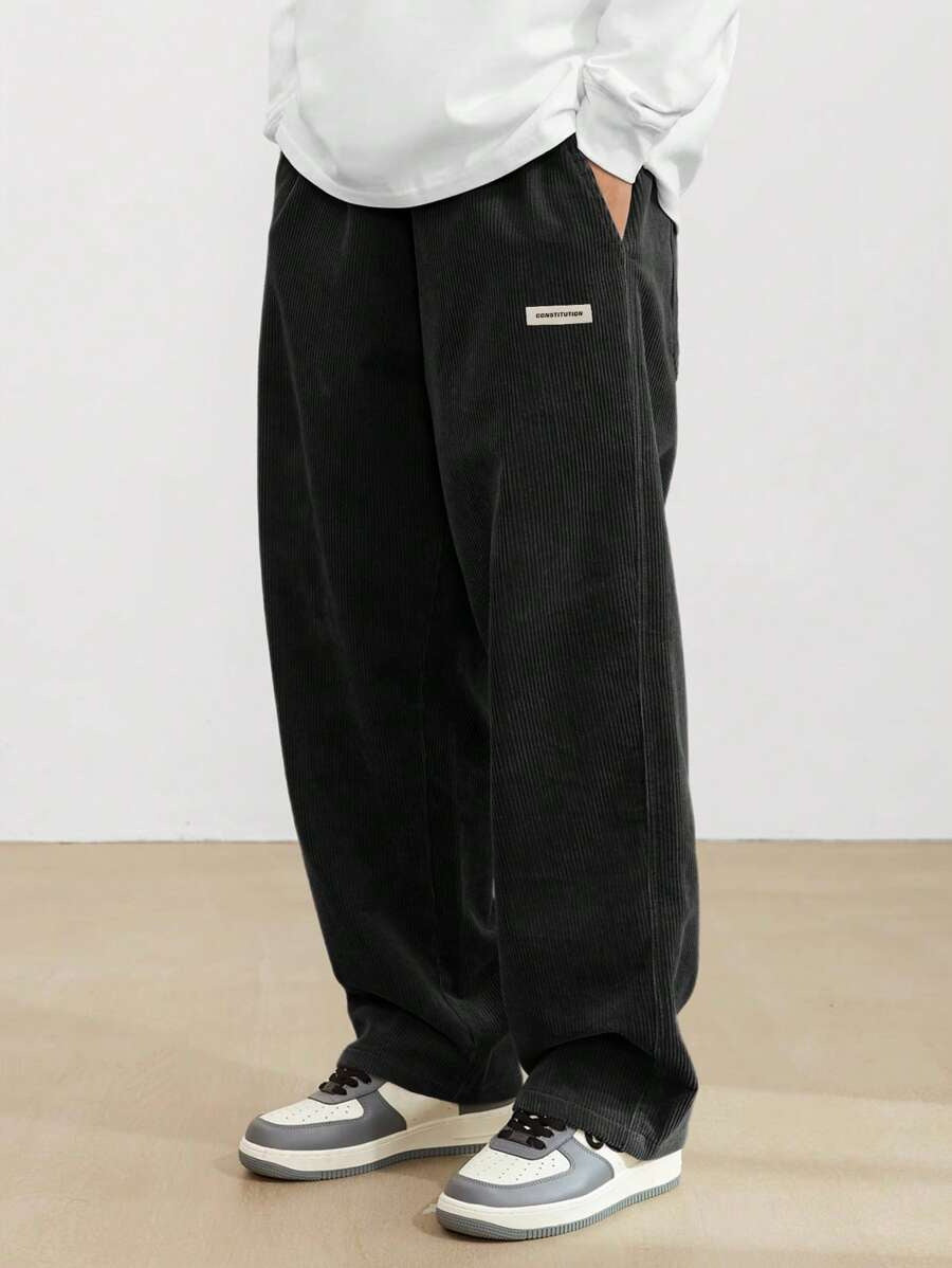Men’s Corduroy Pants – Loose Fit Trousers | Soft, Comfortable