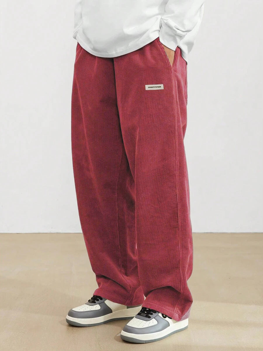 Men’s Corduroy Pants – Loose Fit Trousers | Soft, Comfortable