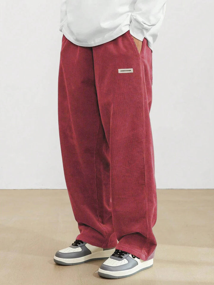 Men’s Corduroy Pants – Loose Fit Trousers | Soft, Comfortable